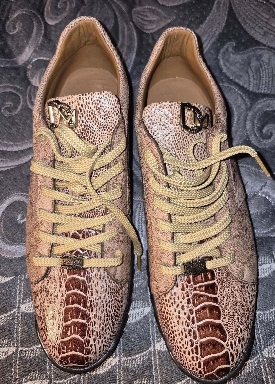 Marco Di Milano Saulo Orix Genuine Alligator and Ostrich Leather Shoes
